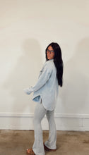 Load image into Gallery viewer, Fold over flare in Heather Gray
