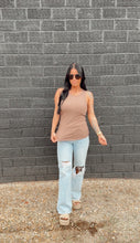 Load image into Gallery viewer, Core Micro Ribbed Tank in Taupe