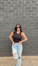 Load image into Gallery viewer, Core Micro Ribbed Tank in Black