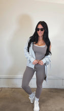 Load image into Gallery viewer, Falling for the full zip hoodie- Heather Ash PREORDER*