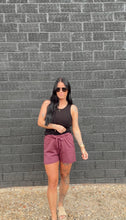 Load image into Gallery viewer, Malibu Vintage Edge Short in Deep Plum