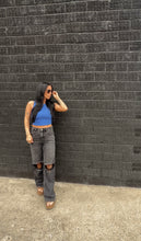Load image into Gallery viewer, Flex seamless micro rib tank in Indigo