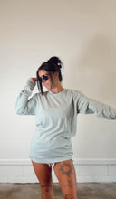 Load image into Gallery viewer, VINTAGE LONG SLEEVE TEE- SAGE- PREORDER