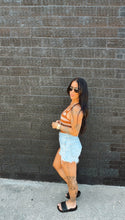 Load image into Gallery viewer, Lainey Striped Knit Tank in Camel