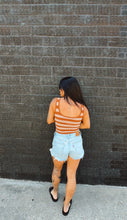 Load image into Gallery viewer, Lainey Striped Knit Tank in Camel