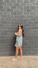 Load image into Gallery viewer, Motion Breeze Romper Dress in Pine + White