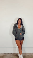Load image into Gallery viewer, Hideout Zip Hoodie in Pigment Black- PREORDER