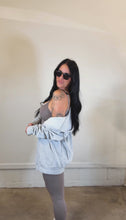 Load image into Gallery viewer, Falling for the full zip hoodie- Heather Ash PREORDER*
