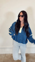 Load image into Gallery viewer, Playmaker cozy half zip in Navy