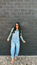 Load image into Gallery viewer, Urban barrel denim overalls
