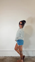 Load image into Gallery viewer, VINTAGE LONG SLEEVE TEE- SAGE- PREORDER