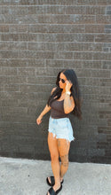 Load image into Gallery viewer, Luz Ribbed Tank in Coal