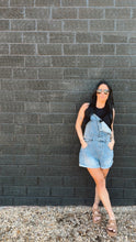 Load image into Gallery viewer, Ivy denim short overalls