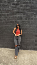 Load image into Gallery viewer, Flex seamless micro rib tank in Red