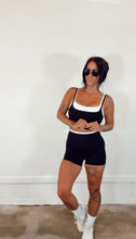 Load image into Gallery viewer, Contrast Binding Biker Shorts in Black