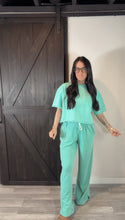 Load image into Gallery viewer, Sunshine terry short sleeve in turquoise