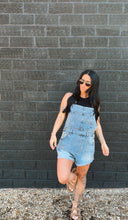 Load image into Gallery viewer, Ivy denim short overalls