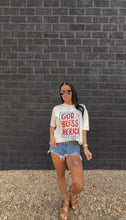 Load image into Gallery viewer, GOD BLESS AMERICA. IVORY TEE. PREORDER.