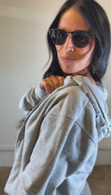 Load image into Gallery viewer, Falling for the full zip hoodie- Heather Ash PREORDER*