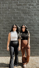 Load image into Gallery viewer, Sculpt flare yogas in chestnut
