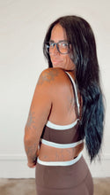 Load image into Gallery viewer, Double Layered Sport Bra Top in Chocolate
