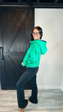 Load image into Gallery viewer, *BAY HALF ZIP HOODIE. LILY PAD
