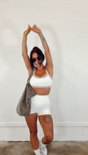 Load image into Gallery viewer, Double Layered Sport Bra Top in Cream Combo
