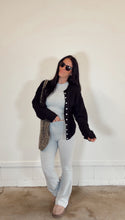 Load image into Gallery viewer, Essential Button Down Cardigan in Black
