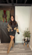 Load image into Gallery viewer, Autumn suede skirt in black
