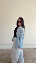 Load image into Gallery viewer, Cloud denim button down shacket
