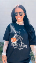 Load image into Gallery viewer, * Nightmare before coffee oversized tee
