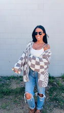Load image into Gallery viewer, * Theo mocha brown combo chunky cardigan
