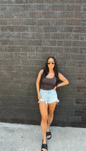 Load image into Gallery viewer, Luz Ribbed Tank in Coal
