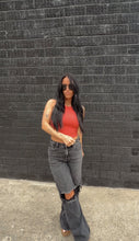 Load image into Gallery viewer, Flex seamless micro rib tank in Red
