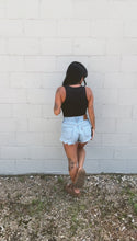 Load image into Gallery viewer, * Bare ribbed crop tank in Black
