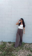Load image into Gallery viewer, * Stone cord rib pocket pant in peppercorn
