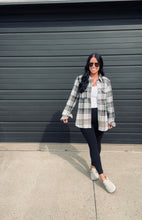 Load image into Gallery viewer, * Fall staple flannel in grey, tan and olive
