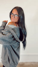 Load image into Gallery viewer, Hideout Zip Hoodie in Pigment Black- PREORDER
