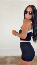 Load image into Gallery viewer, Contrast Binding Biker Shorts in Black
