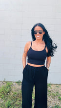 Load image into Gallery viewer, * Basic cropped cami in black
