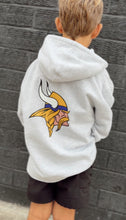 Load image into Gallery viewer, MN VIKINGS. YOUTH HOODIE - HEATHER GREY - PREORDER
