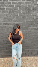 Load image into Gallery viewer, Core Micro Ribbed Tank in Black
