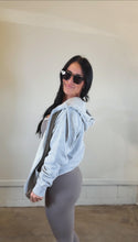 Load image into Gallery viewer, Falling for the full zip hoodie- Heather Ash PREORDER*
