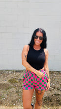 Load image into Gallery viewer, * watermelon check shorts
