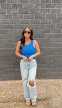 Load image into Gallery viewer, Core Micro Ribbed Tank in Indigo
