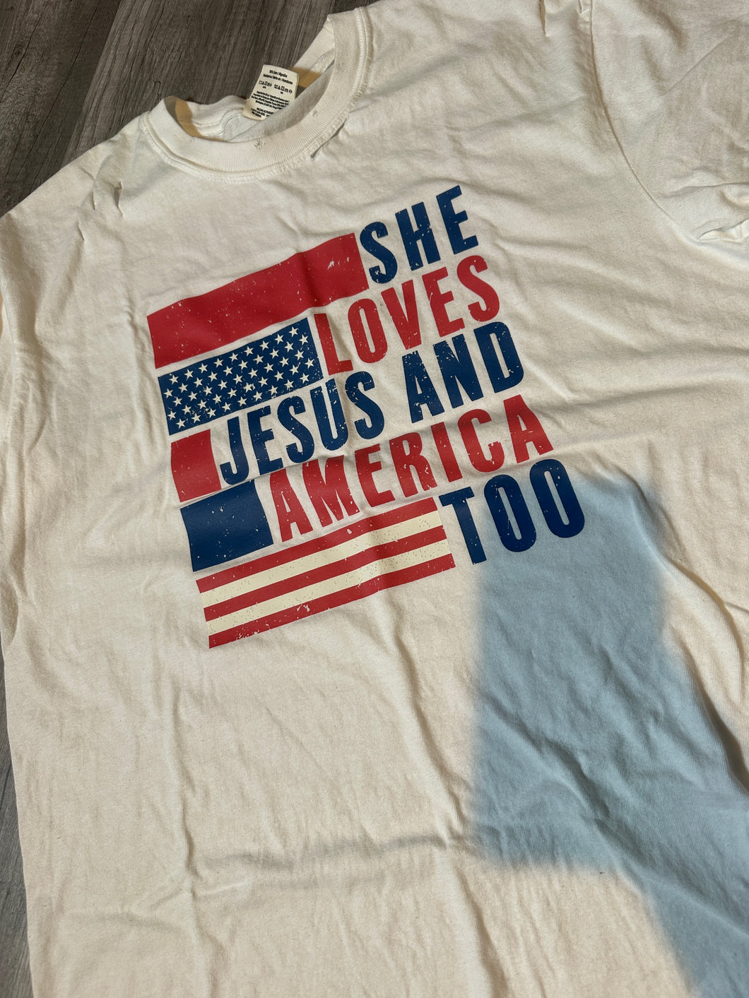 27. DESTASH SALE. She loves Jesus tee. Large