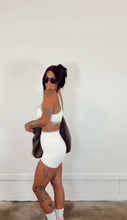 Load image into Gallery viewer, Double Layered Sport Bra Top in Cream Combo
