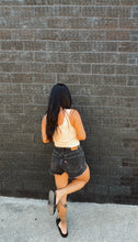 Load image into Gallery viewer, Luz Ribbed Tank in Peachy Orange
