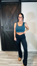 Load image into Gallery viewer, * venice cross over flare yogas in black
