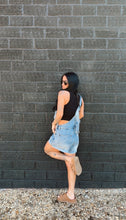 Load image into Gallery viewer, Ivy denim short overalls
